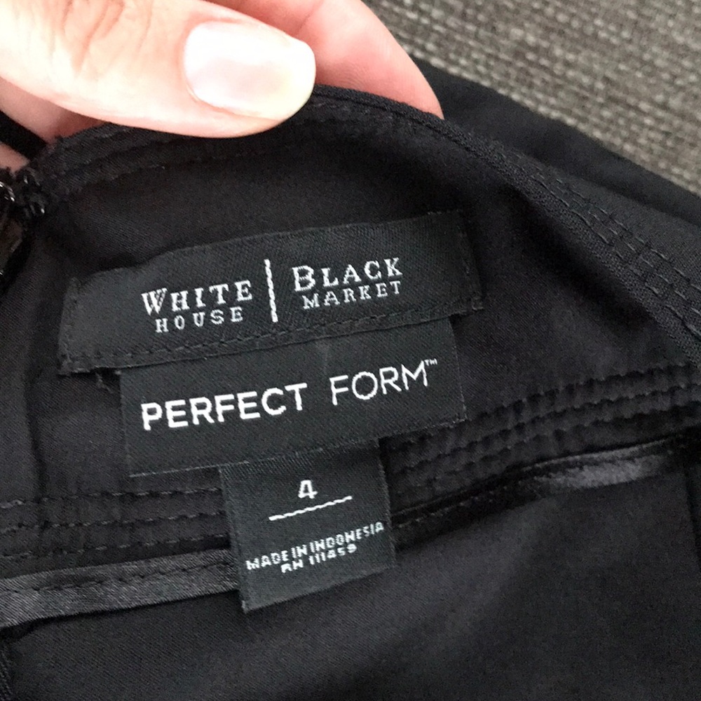 WHBM Fitted Black Skirt Size 4 - Picture 6 of 9